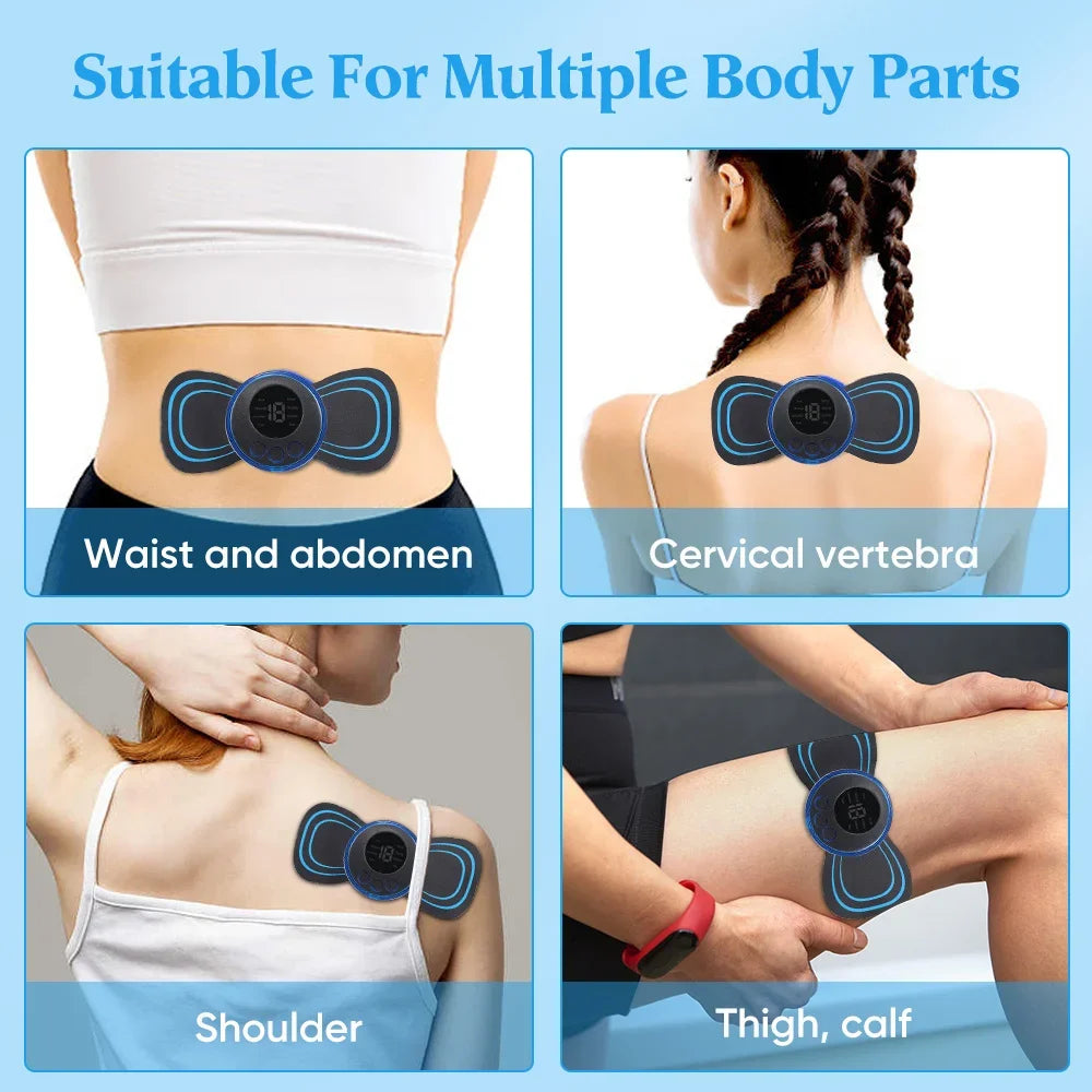 Masajeador EMS de Cuello y Cuerpo con Parches