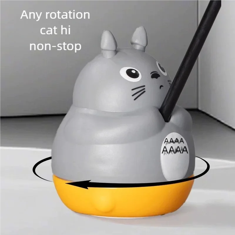 New cat funny cat stick steel wire long pole feather cute cat toy kitten fishing rotating self-pleasure relief pet toy